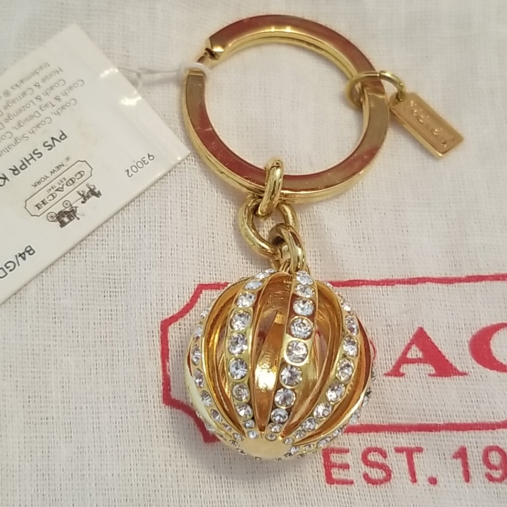 Coach bag charm or keychain